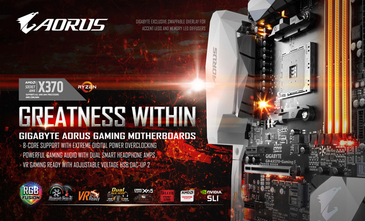A GIGABYTE bejelenti az AM4 Ryzen-támogatást